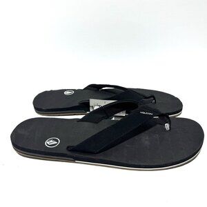 Volcom Mens Victor Sandals Black Size 15 M